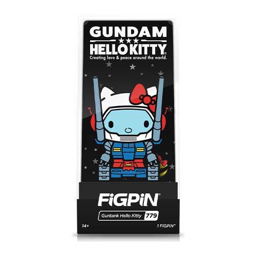 FiGPiN #779 - Gundam x Sanrio - Guntank Hello Kitty Enamel Pin - Limited Edition (Online Order Only)