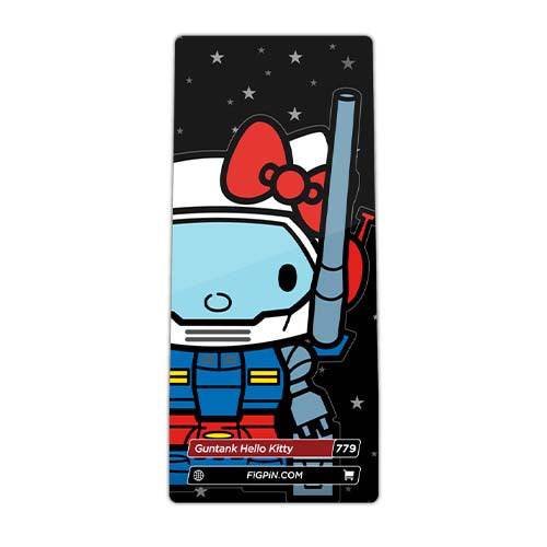 FiGPiN #779 - Gundam x Sanrio - Guntank Hello Kitty Enamel Pin - Limited Edition (Online Order Only)