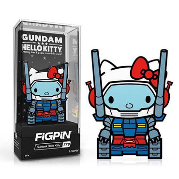 FiGPiN #779 - Gundam x Sanrio - Guntank Hello Kitty Enamel Pin - Limited Edition (Online Order Only)