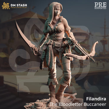 Filandira, The Bloodletter Buccaneer (Female Human Pirate) (Online Only)