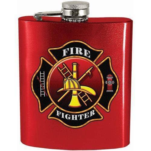 Fire Fighter 7oz. Hip Flask (Online Order Only)