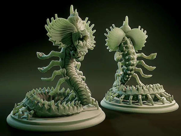 3D Printed Nafarrate Fireworm Lovecraftian Bestiary 28 32 mm D&D (Online Only)