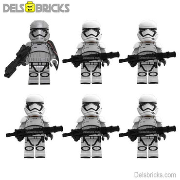 First Order Stormtrooper Set of 6 Lego Star Wars Minifigures custom toys (ONLINE ORDER ONLY)