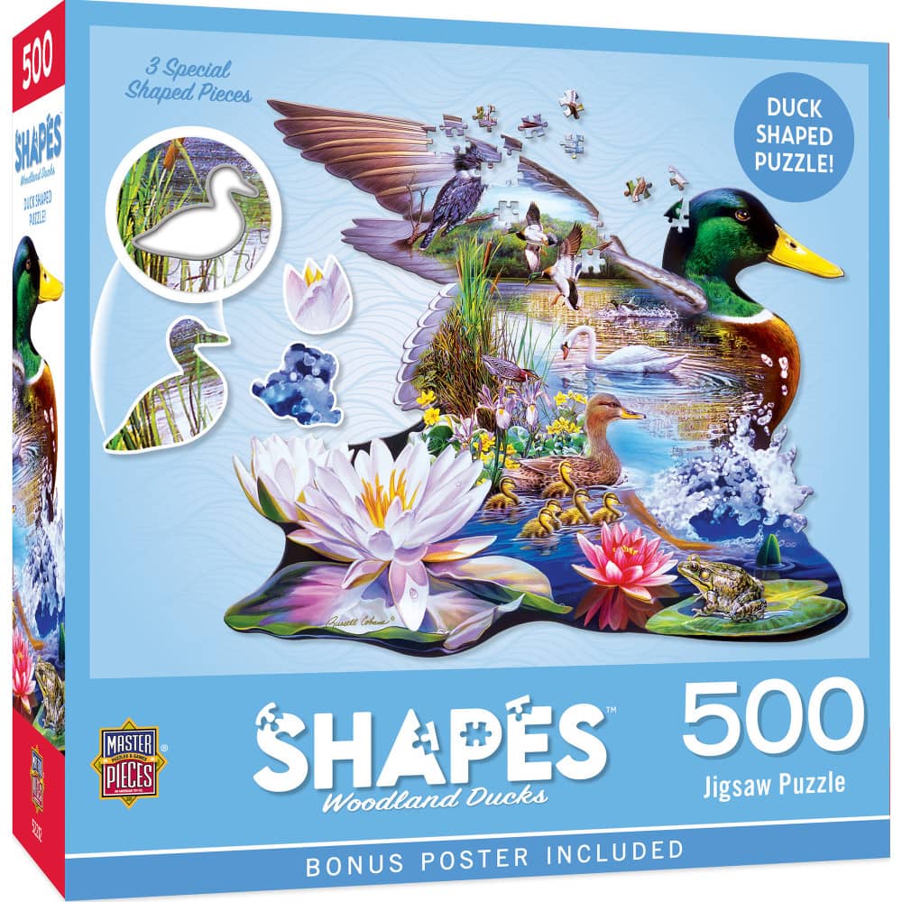 Shapes - Woodland Ducks 500 Piece Jigsaw Puzzle