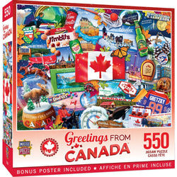 Greetings From Canada - 550 Piece Jigsaw Puzzle (ONLINE ORDER ONLY)