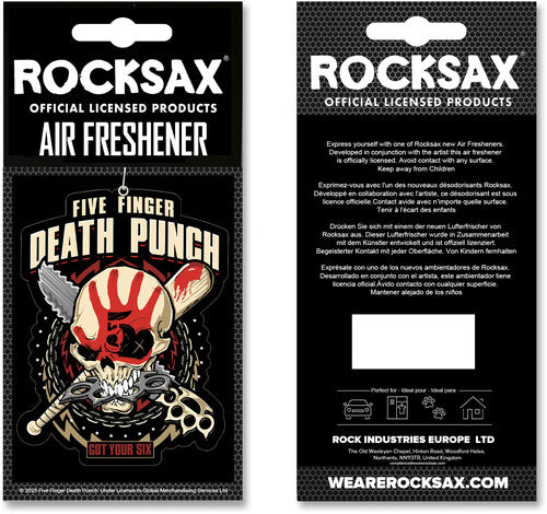 Rocksax - Five Finger Death Punch - Got Your Six Logo - Air Freshener [Air Freshener] (ONLINE ORDER ONLY)