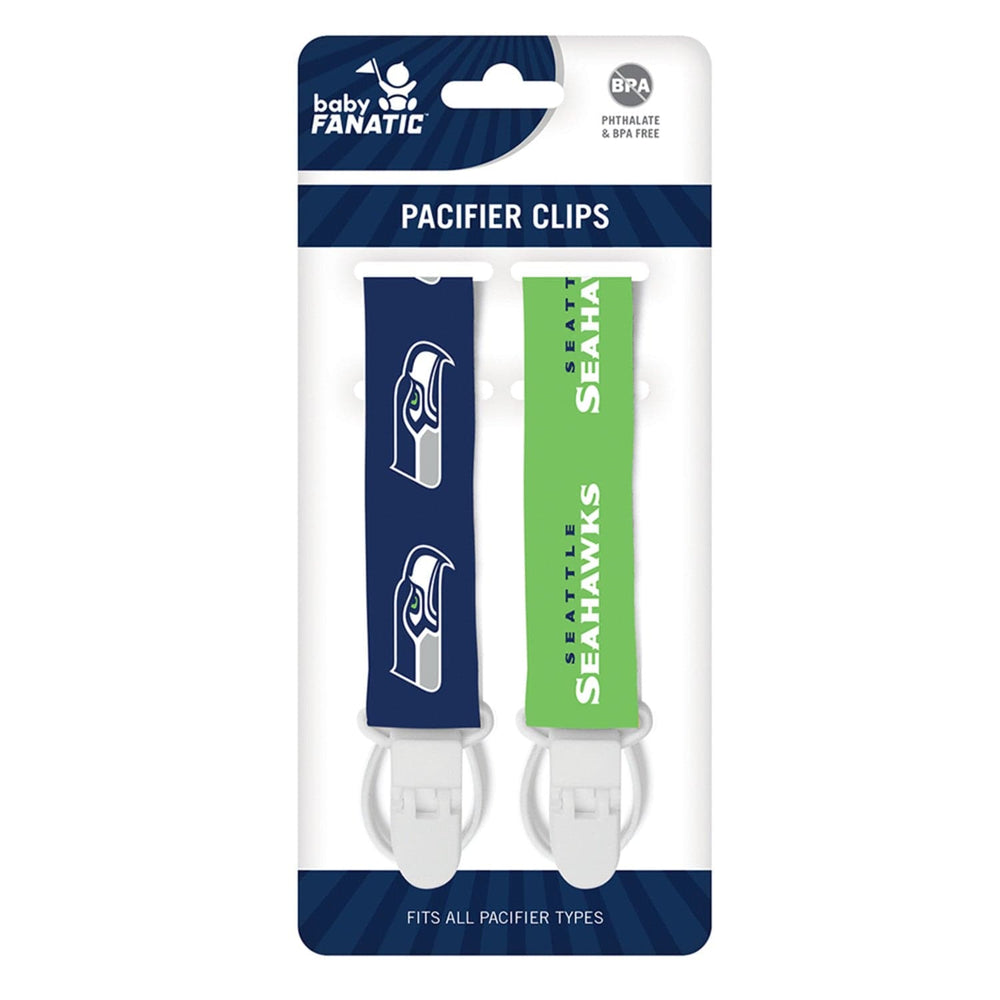 Seattle Seahawks - Pacifier Clip 2-Pack (ONLINE ORDER ONLY)