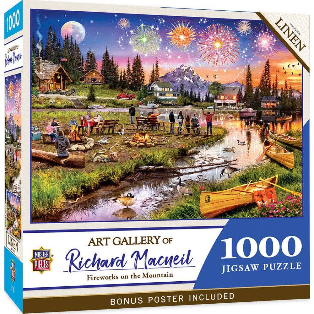 Art Gallery - Fireworks on the Mountain 1000 Piece Jigsaw Puzzle (ONLINE ORDER ONLY)