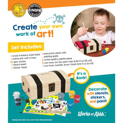 Treasure Chest Wood Craft & Paint Kit (ONLINE ORDER ONLY)