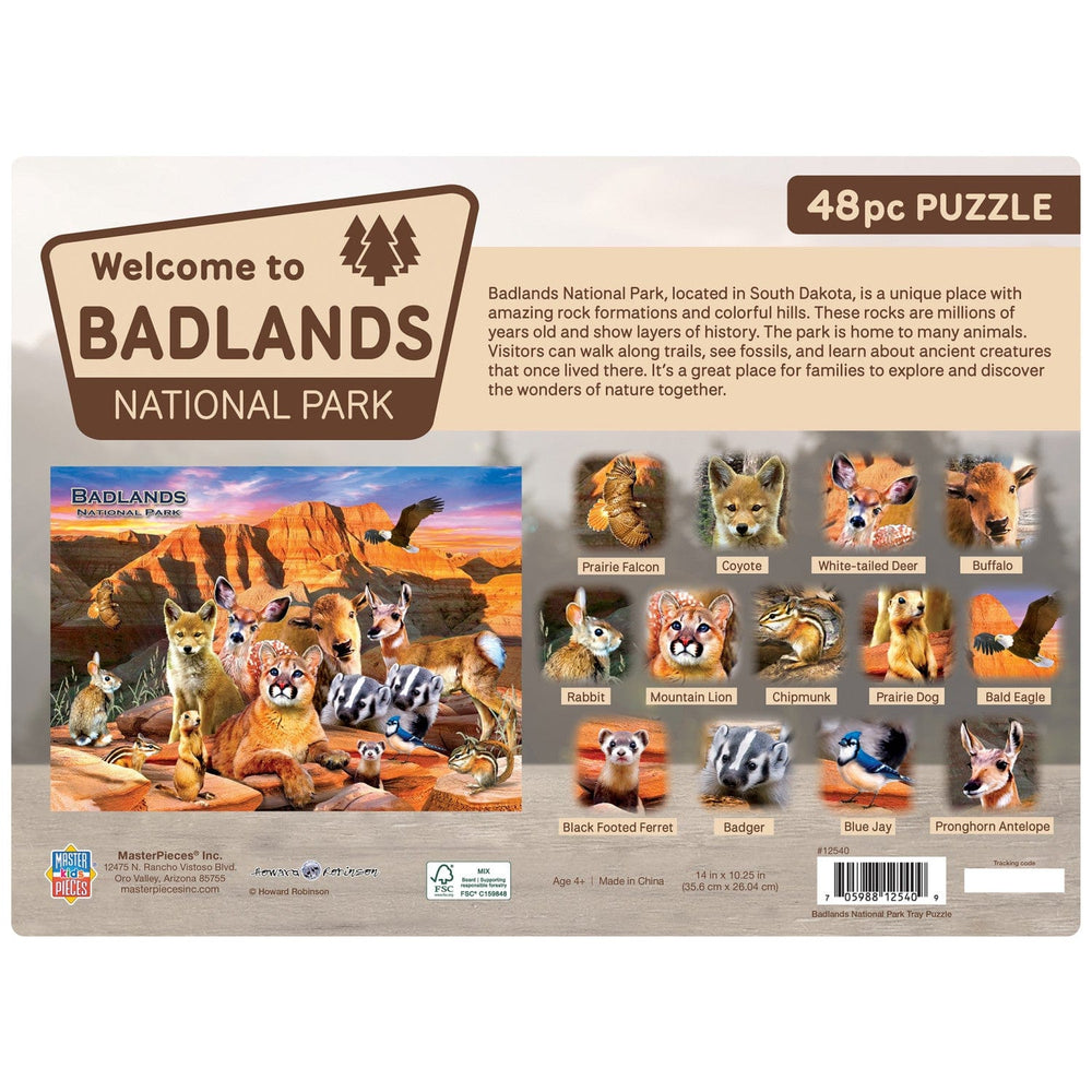 Badlands National Park 48 Piece Tray Puzzle (ONLINE ORDER ONLY)