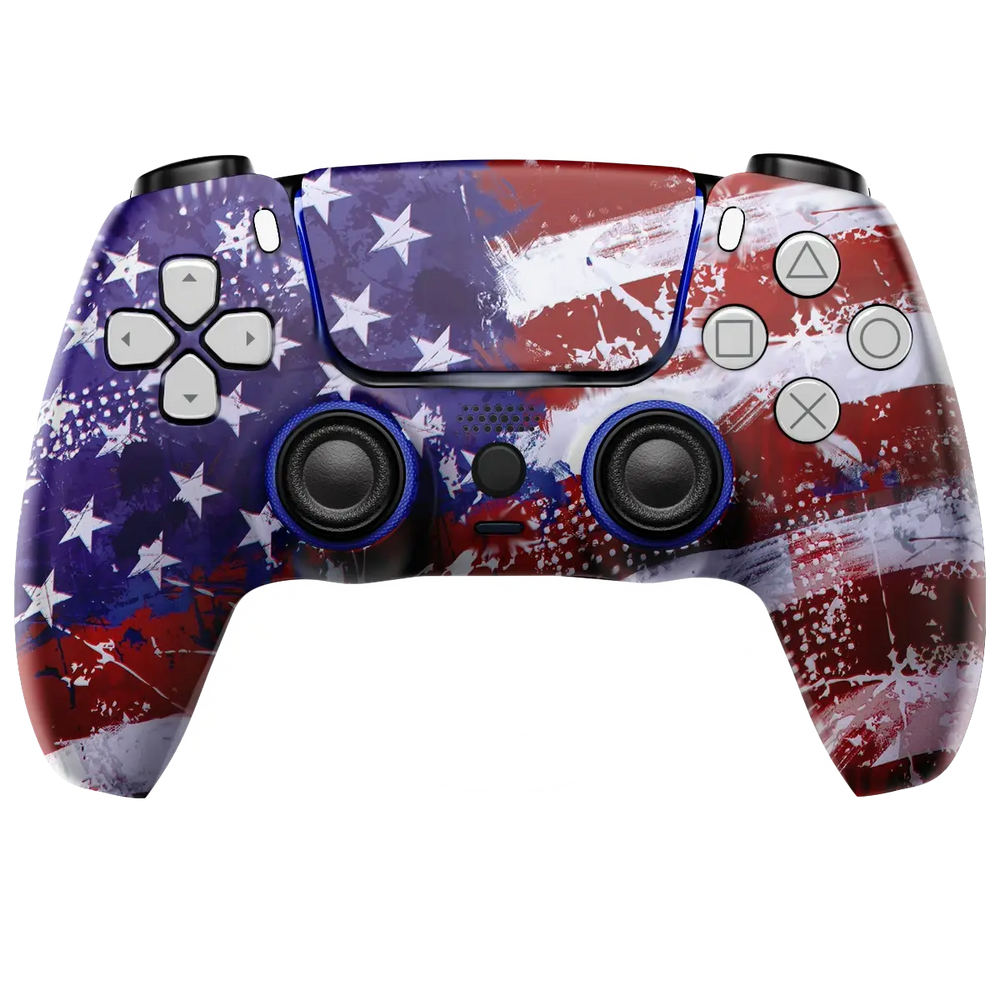 MODDEDZONE American Flag M Series PS5 Custom Modded Controller (ONLINE ORDER ONLY)