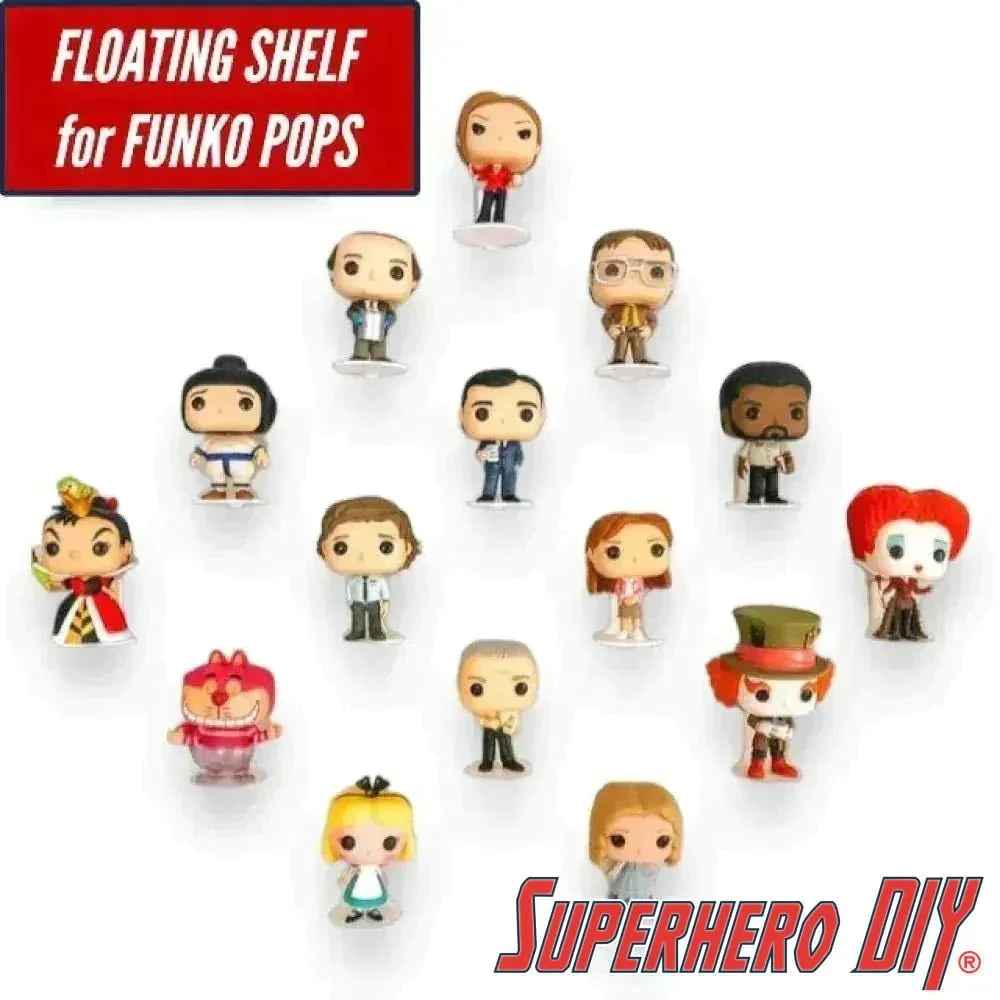 Floating Figure Shelves – Wall-Mounted Display for Funko Pops and Collectibles (ONLINE ORDER ONLY)