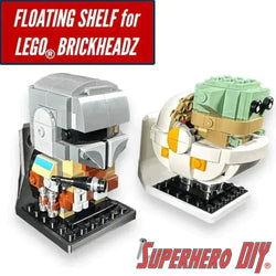 Floating Shelf for LEGO® BRICKHEADZ | Securely display your favorite builds (ONLINE ORDER ONLY)