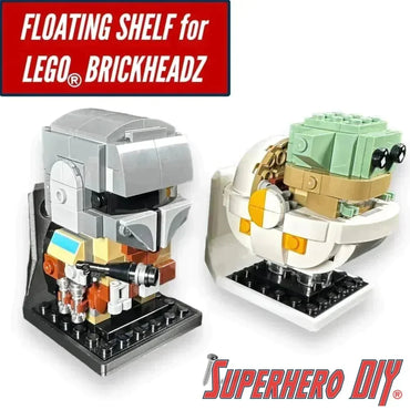 Floating Shelf for LEGO® BRICKHEADZ | Securely display your favorite builds (ONLINE ORDER ONLY)