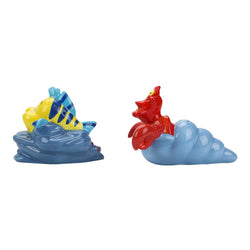 The Little Mermaid Flounder and Sebastian Sculpted Salt and Pepper Shaker Set (Online Order Only)