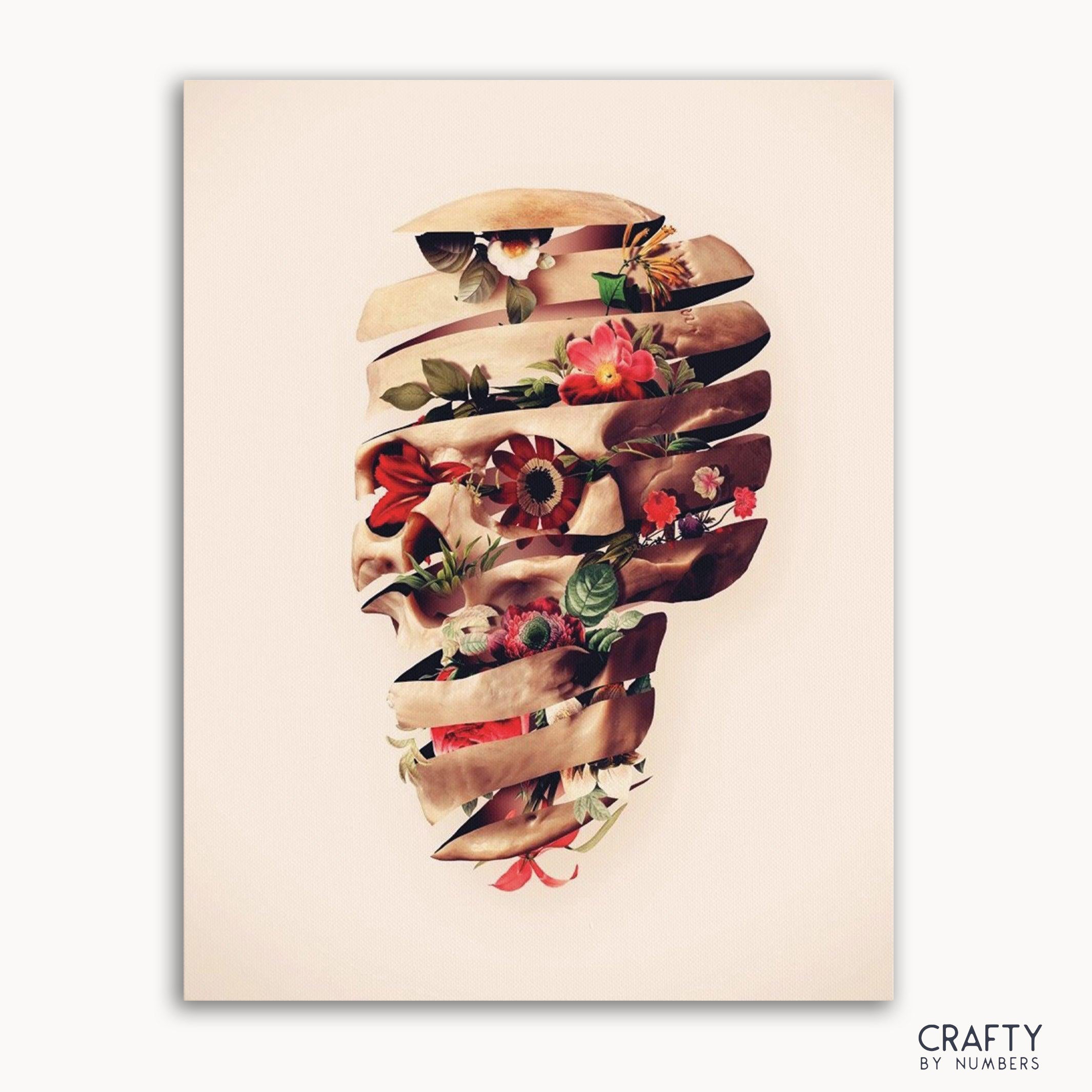 Flowers Skull Art (ONLINE ORDER ONLY)