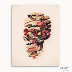 Flowers Skull Art (ONLINE ORDER ONLY)