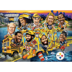 Pittsburgh Steelers - All Time Greats 500 Piece Jigsaw Puzzle (ONLINE ORDER ONLY)