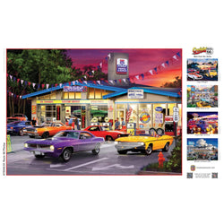 Cruisin' Route 66 - Pitstop 1000 Piece Jigsaw Puzzle