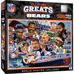 Chicago Bears - All-Time Greats 500 Piece Jigsaw Puzzle