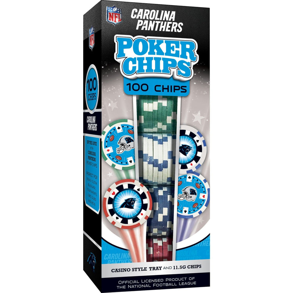 Carolina Panthers 100 Piece Poker Chips (ONLINE ORDER ONLY)
