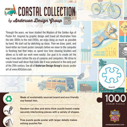 Vintage Posters - Coastal Collection 1000 Piece Jigsaw Puzzle (ONLINE ORDER ONLY)