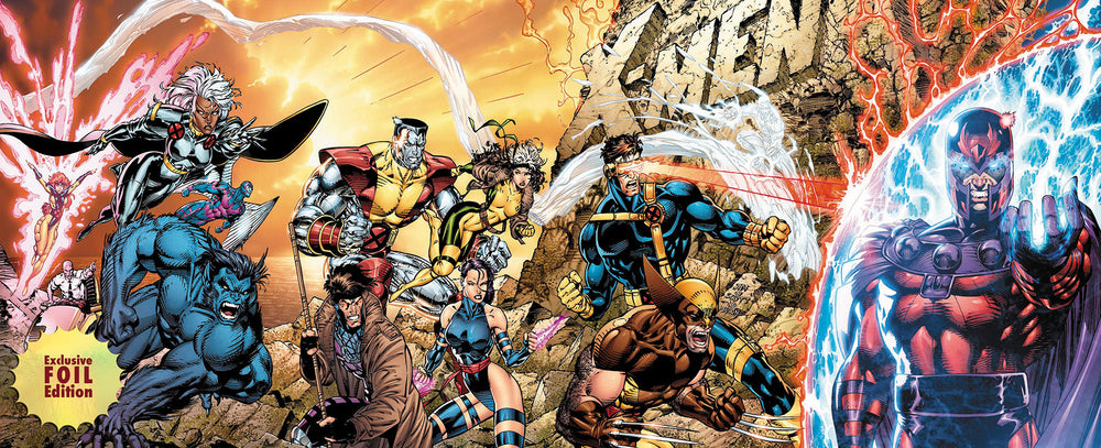 [4 PACK 🚨 Limited Edition! 🚨] [FOIL] X-Men 1991 #1 Facsimile Edition Unknown Comics Jim Lee Exclusive Connecting Cover PREMIUM Var (02/12/2025) (ONLINE ORDER ONLY)