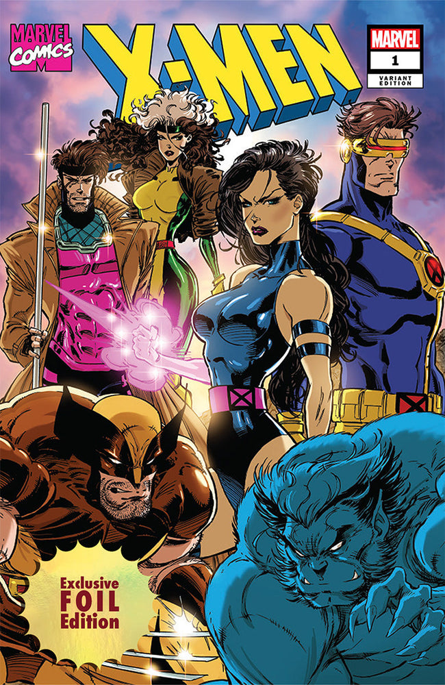 [FOIL] X-Men #1 (1991) Facsimile Unknown Comic Kaare Andrews MEGACON 2025 Exclusive Blue Team Var (02/05/2025) (ONLINE ORDER ONLY)