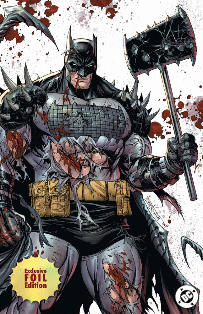 [FOIL] ABSOLUTE BATMAN #14 TYLER KIRKHAM EXCLUSIVE BATLLE DAMAGED BATMAN VIRGIN VAR (11/2025) (ONLINE ORDER ONLY)