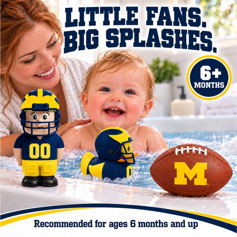 Bathletes - Michigan Wolverines NCAA Bath Toys