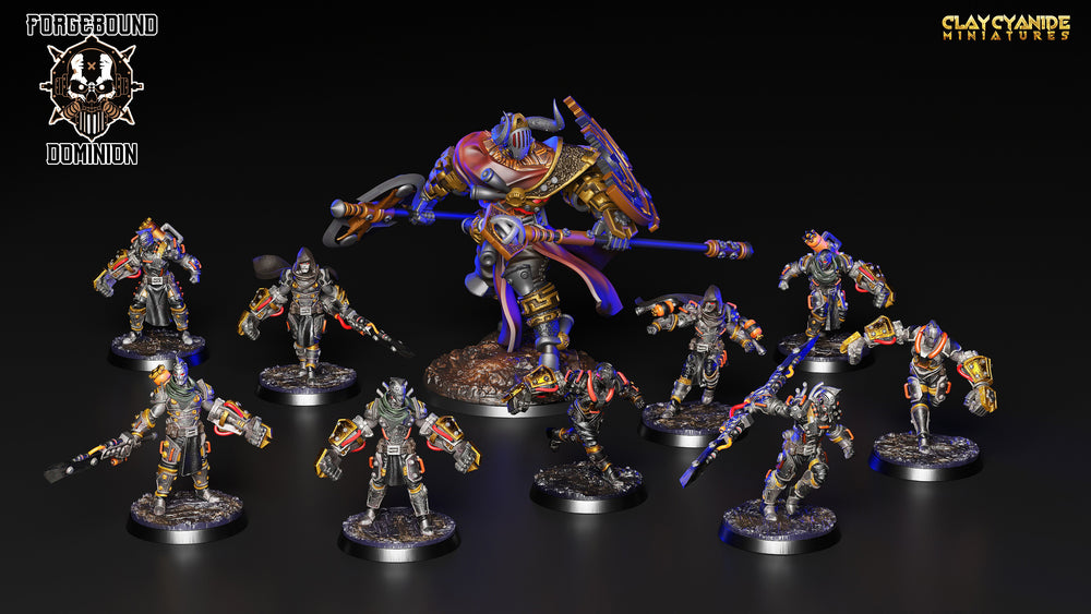 3D Printed Clay Cyanide Forgebound Dominion 28 32 mm D&D (Online Only)