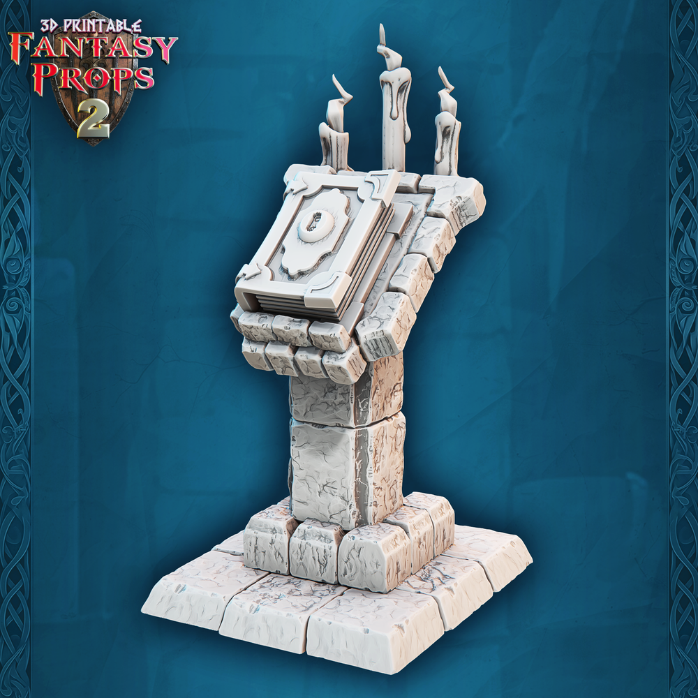 3D Printed STL Miniatures Fantasy Props 2 Dungeons Set 28 - 32mm War Gaming D&D (Online Only)