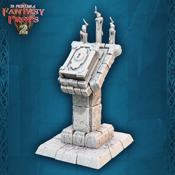 3D Printed STL Miniatures Fantasy Props 2 Dungeons Set 28 - 32mm War Gaming D&D (Online Only)