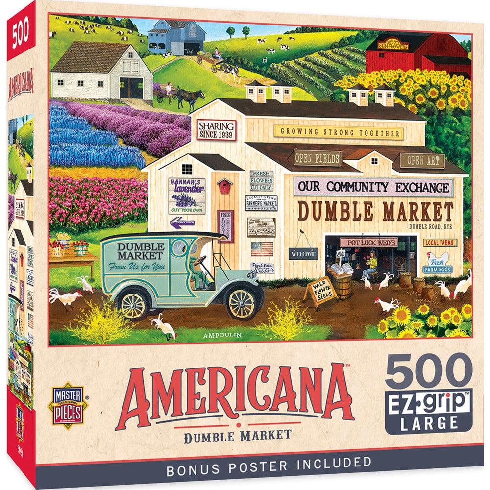 Americana - Dumble Market 500 Piece EZ Grip Jigsaw Puzzle (ONLINE ORDER ONLY)