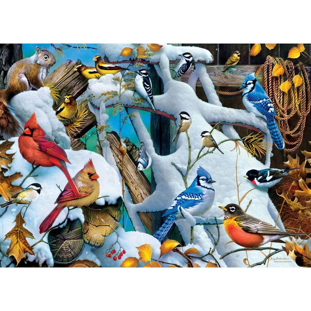 Audubon - Snow Birds 1000 Piece Jigsaw Puzzle (ONLINE ORDER ONLY)