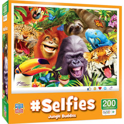 Selfies - Jungle Friends 200 Piece Jigsaw Puzzle (ONLINE ORDER ONLY)
