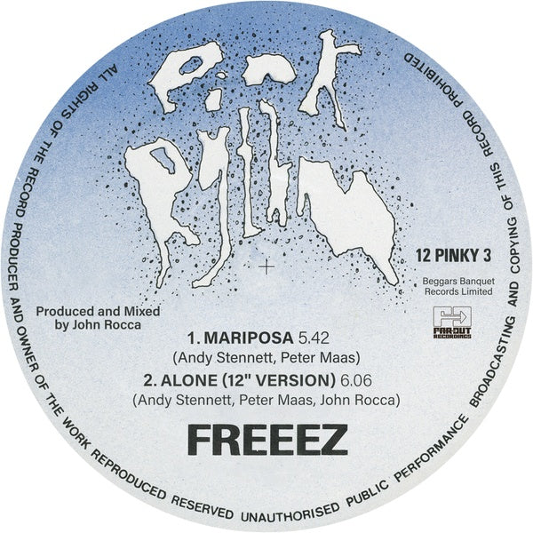 FREEEZ - Mariposa/Alone [Vinyl]