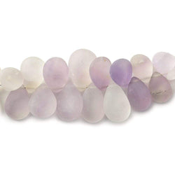 Frosted Pink Amethyst Plain Pear (ONLINE ORDER ONLY)