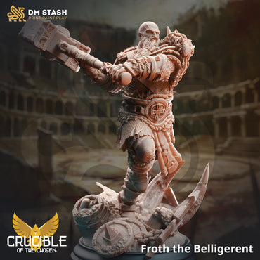 Froth the Beligerant (Male Human Barbarian) (Online Order Only)