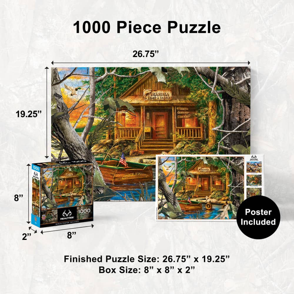 Realtree - Gone Fishing 1000 Piece Jigsaw Puzzle