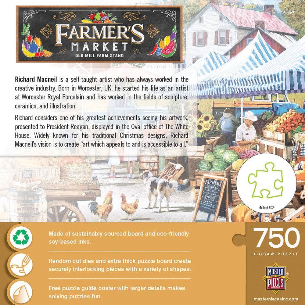 Farmer's Market - Old Mill Farm Stand 750 Piece Jigsaw Puzzle (ONLINE ORDER ONLY)