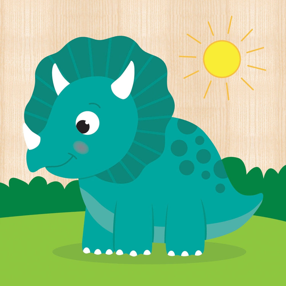 Dinosaurs Chunky Wood Puzzles - Kids 4-Pack