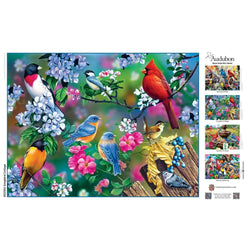 Audubon - Songbird Collage 300 Piece EZ Grip Jigsaw Puzzle (ONLINE ORDER ONLY)