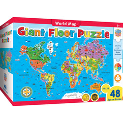 Explorer - World Map 48 Piece Floor Jigsaw Puzzle (ONLINE ORDER ONLY)