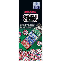Georgia Bulldogs 100 Piece Poker Chips (ONLINE ORDER ONLY)