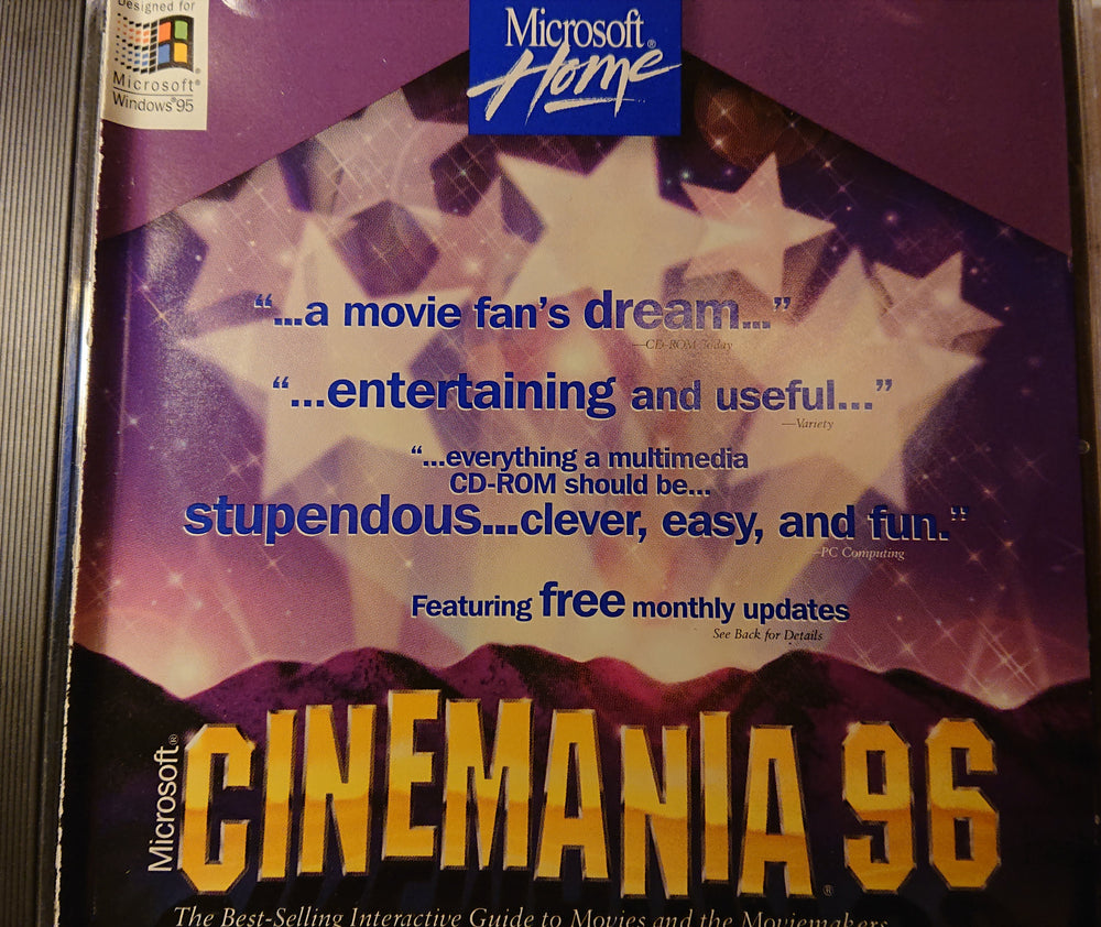 Microsoft Cinemania 96 - PC Games (ONLINE ORDER ONLY)