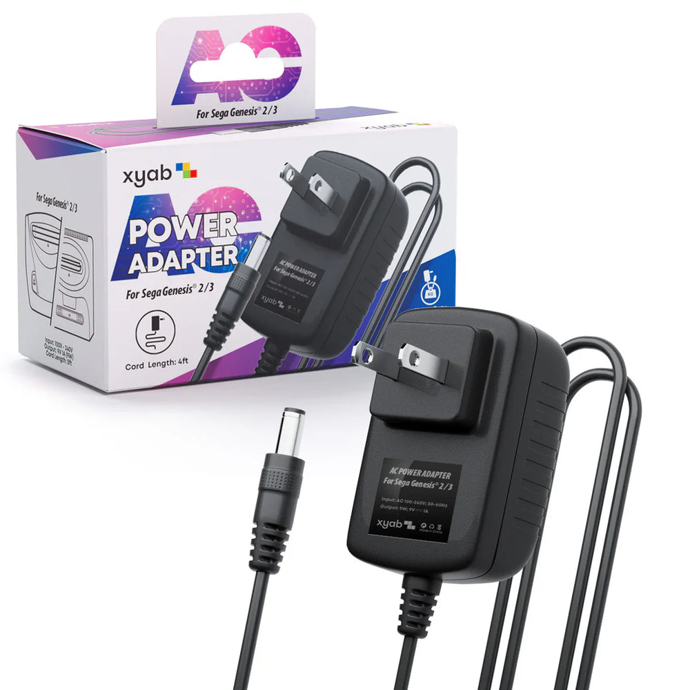 XYAB Sega Genesis 2/3 Power Adapter - Sega Genesis (ONLINE ORDER ONLY)