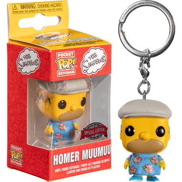 Funko POP! Keychain: The Simpsons - Homer Muumuu Pocket Keychain Special Edition Exclusive (ONLINE ORDER ONLY)
