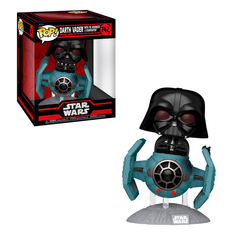 Star Wars Darth Vader with TIE Advanced X1 Starfighter Deluxe Funko Pop! #742 (Online Order Only)