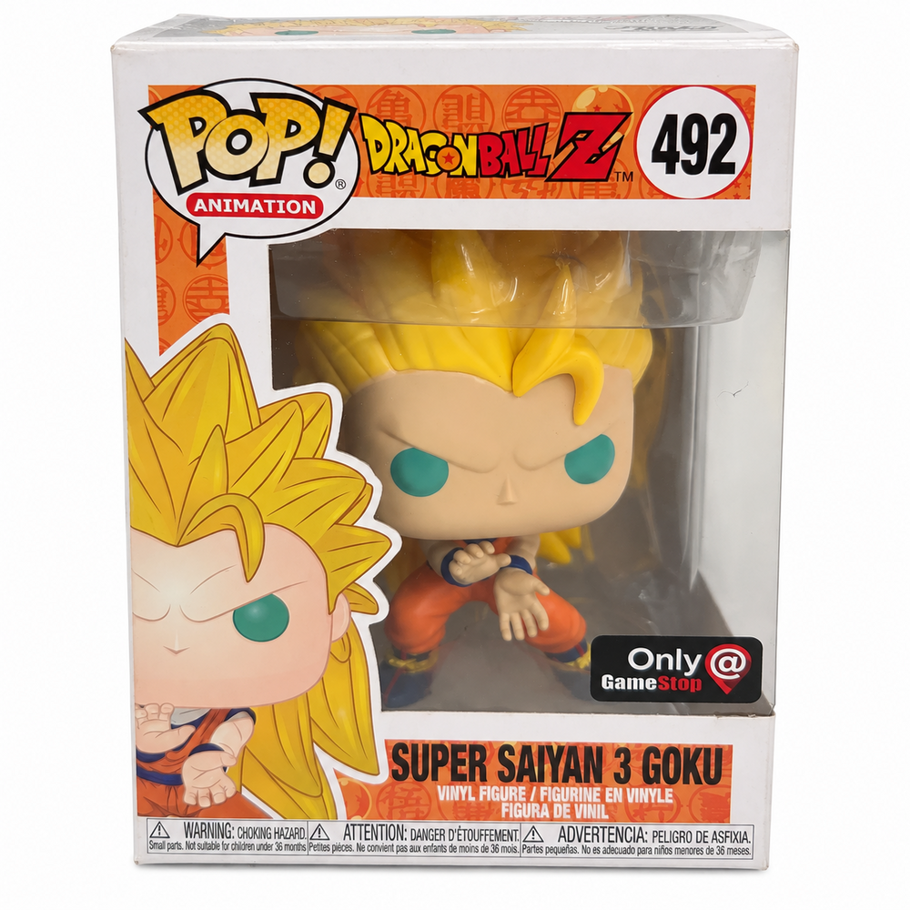 Funko Pop! Animation: Dragon Ball Z - Super Saiyan 3 Goku #492 (GameStop Exclusive)